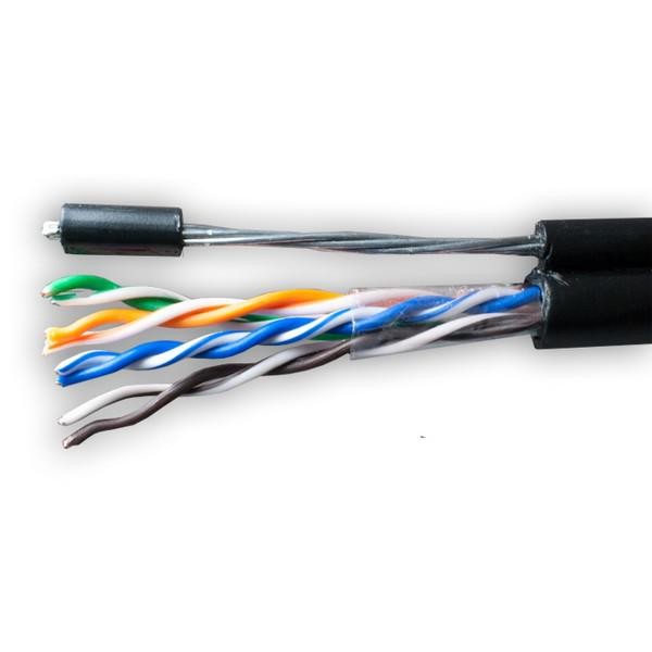  Кабель UTP 4х2х24AWG кат.5е медь с тросом Standart 305м (м) SUPRLAN 01-0322 