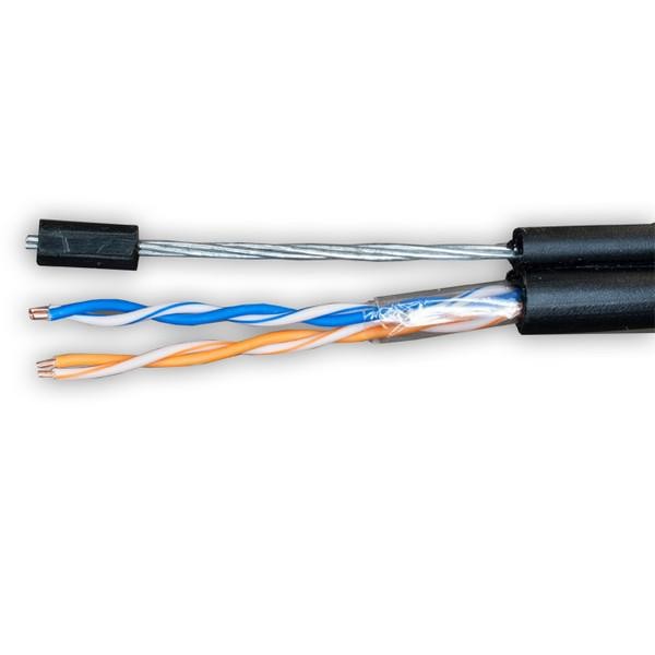 Кабель UTP 2х2хAWG24 кат. 5е Cu PE Out. T-FG8 (трос) 500м (м) SUPRLAN Standard 01-0217 