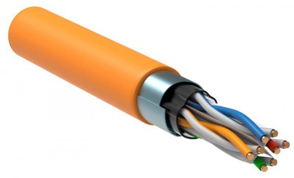  Кабель связи витая пара F/UTP кат.6 4x2х23AWG solid LSZH (305м) оранж. (м) ITK LC1-C604-327 