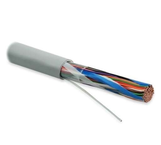  Кабель UUTP50-C3-S26-IN-PVC-GY витая пара U/UTP кат. 3; 50 пар (26 AWG) ож (SOLID) PVC (-20град.C - +60град.C) сер. Hyperline 36546 
