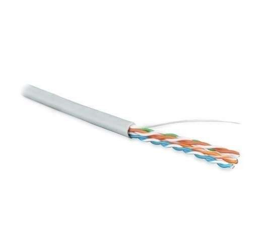  Кабель UUTP4-C5E-S24-IN-PVC-GY-100 витая пара U/UTP кат. 5e; 4 пары (24 AWG) ож (solid) PVC (-20град.C - +75град.C) сер. (уп.100м) Hyperline 359743 