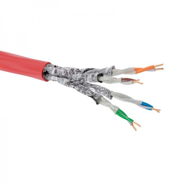  Кабель CAT 6A U/UTP нг(А)-FRHF бухта 500м красн. DKC RN6AUUA04RD 