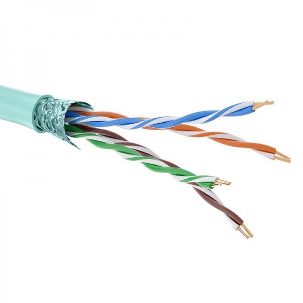  Кабель CAT 6А U/UTP Hг(A)-LSLTx бухта 500м аква DKC RN6AUUA03AQ 