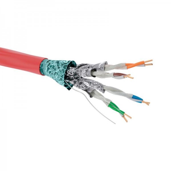  Кабель CAT 6 F/FTP нг(А)-FRHF бухта 305м красн. DKC RN6FFA04RD 