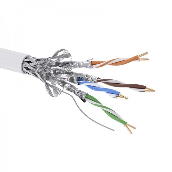  Кабель CAT 6 S/FTP нг(А)-HF бухта 305м бел. DKC RN6SFA01WH 