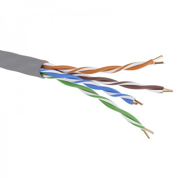  Кабель CAT 5е U/UTP нг(А)-HF бухта 305м сер. DKC RN5EUUA01GY 