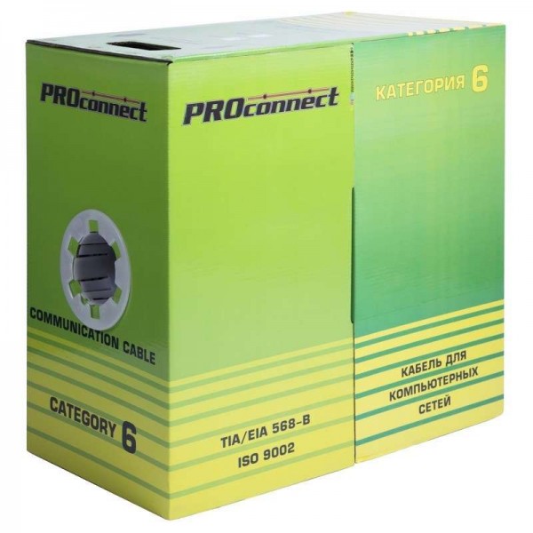 Кабель UTP 4х2х23AWG кат.6e (уп.305м) PROCONNECT 01-0051 