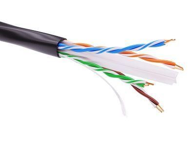  Кабель информационный не экранированый U/UTP 4х2 кат.6 PE черн. DKC RN6UUPE3BK 