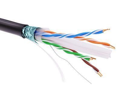  Кабель информационный экранированый F/UTP 4х2 кат.6 PE черн. DKC RN6FUPE3BK 