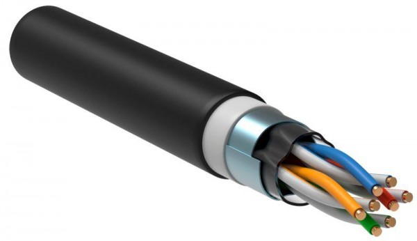  Кабель связи витая пара U/UTP кат.5е 4х2х24AWG solid LSZH/LDPE черн. ITK LC3-C5E04-189 