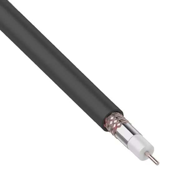  Кабель RG-6U+CU 48х0.12 (75 Ом) наружн. Ч 305м (м) REXANT 01-2232 