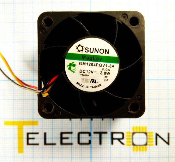  Вентилятор 40x28мм 12В, 2.8Вт, 0.24A, GM1204PQV1-8A 