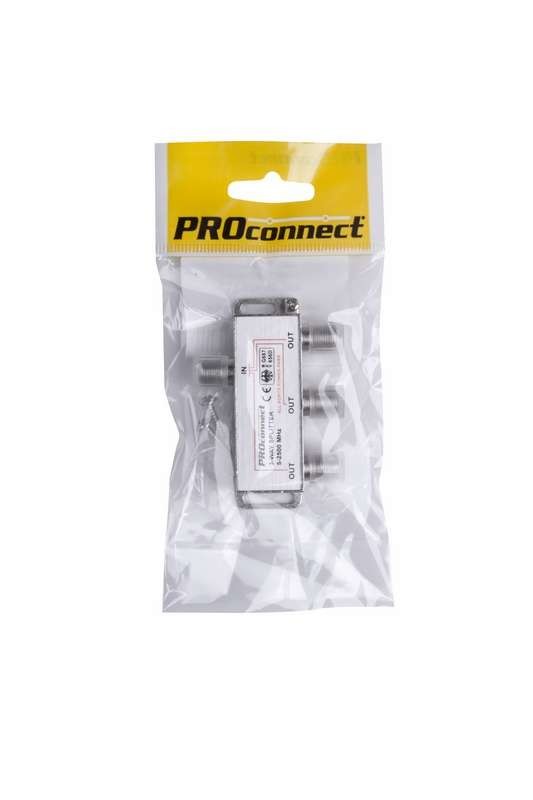  Делитель ТВх3 под F разъем 2500МГц СПУТНИК (инд. упак.) PROCONNECT 05-6202-4-9 