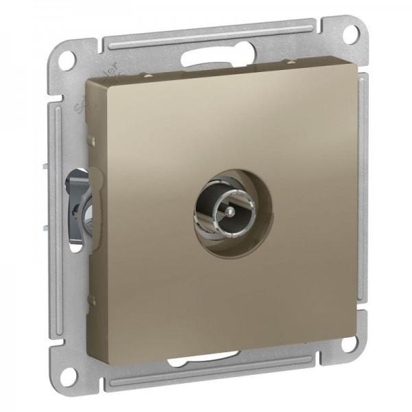  Механизм розетки TV оконечной AtlasDesign 1DB шампань SchE ATN000591 