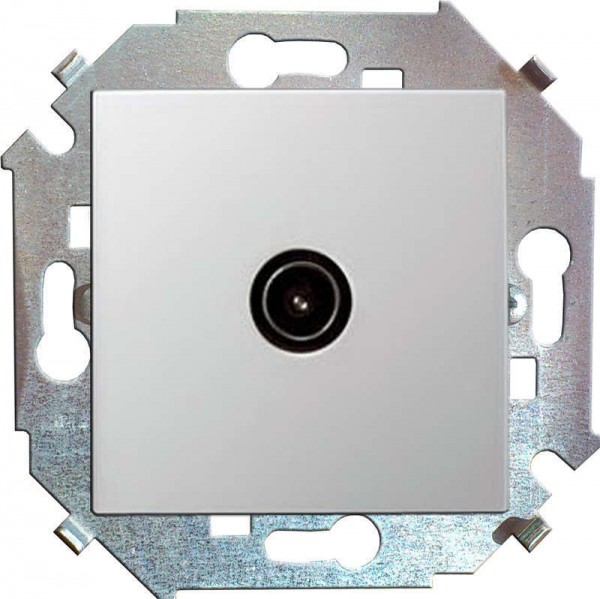  Механизм розетки TV СП Simon15 одиночная бел. Simon 1591475-030 