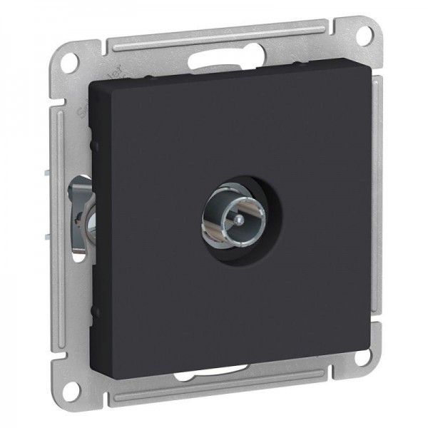  Механизм розетки TV оконечной AtlasDesign 1DB карбон SchE ATN001091 