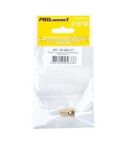  Разъем F-Разъем RG-6 gold (инд. упак.) PROCONNECT 05-4003-5-7 