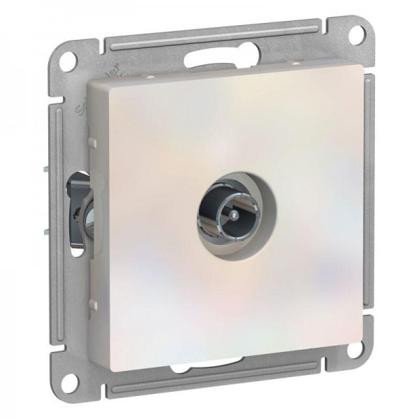  Механизм розетки TV проходной AtlasDesign 4DB жемчуг SchE ATN000492 