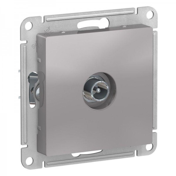  Механизм розетки TV проходной AtlasDesign 4DB алюм. SchE ATN000392 