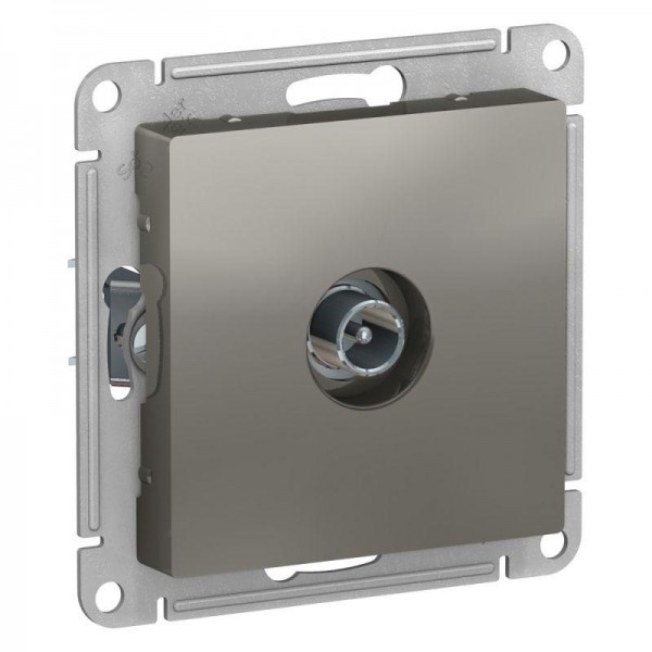  Механизм розетки TV проходной AtlasDesign 4DB сталь SchE ATN000992 