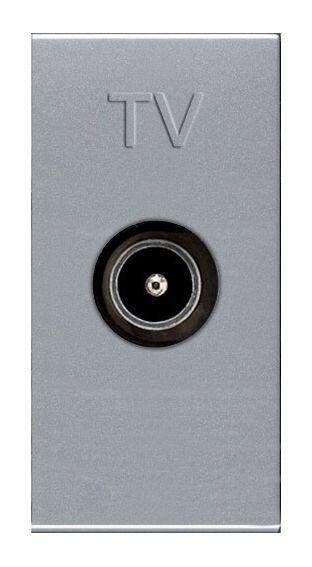  Механизм розетки TV 1мод. Zenit простой серебр. ABB 2CLA215070N1301 
