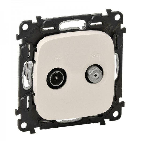  Механизм розетки TV-SAT двухкабельной Valena Allure с лиц. панелью сл. кость Leg 753858 
