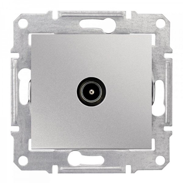  Коннектор TV Sedna проходн. алюм. SchE SDN3201260 