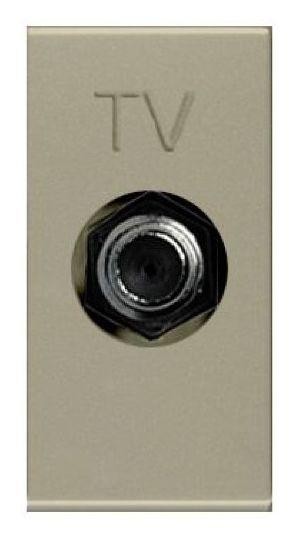  Розетка TV 1мод. Zenit с накладкой шампань ABB 2CLA215000N1901 