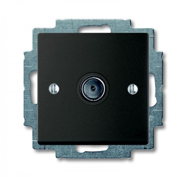  Механизм ТВ-розетки одиночная Basic 55 chateau-black ABB 2CKA001724A4313 