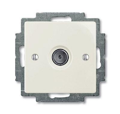  Механизм ТВ-розетки одиночная Basic 55 chalet-white ABB 2CKA001724A4317 