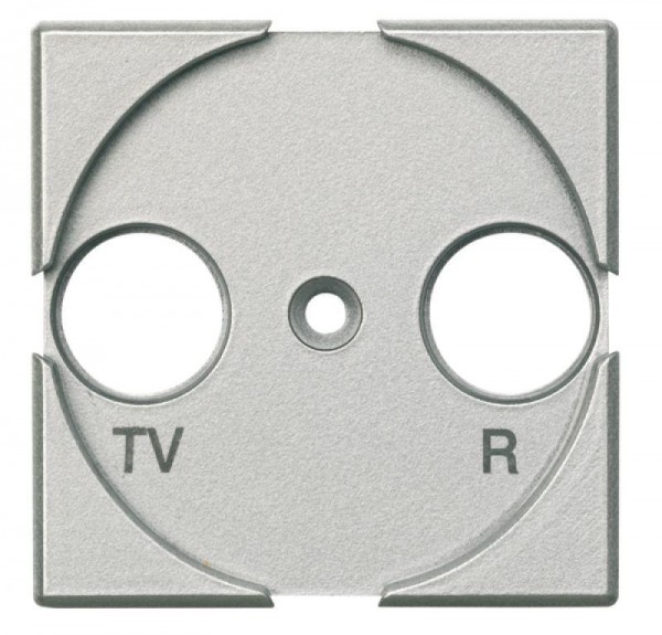  Панель лицевая для роз. TV + FM Axolute алюм. Leg BTC HC4204 
