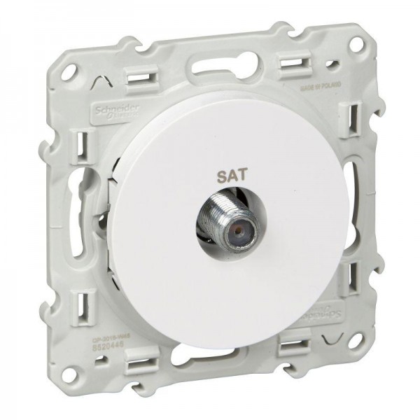  Розетка аудио Х2 Odace бел. SchE S52R446 