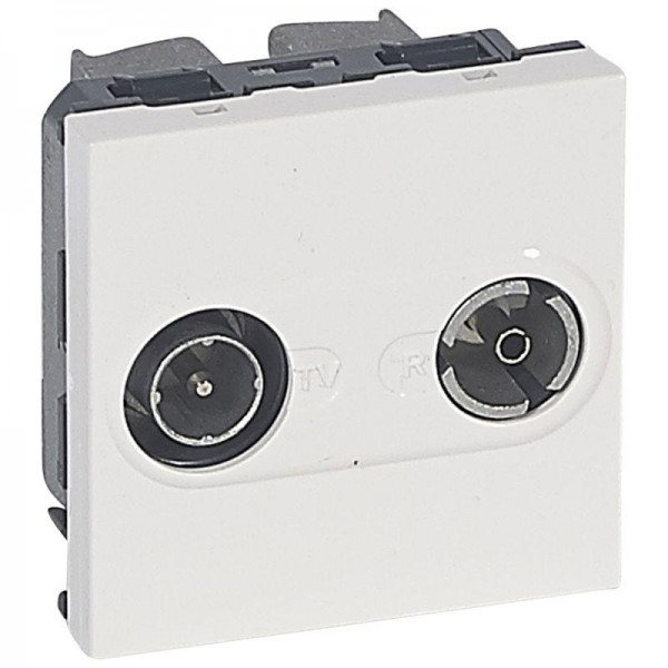 Механизм розетки TV-R СП Mosaic проходная 14db Leg 078787 