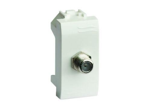  Розетка TV 1-м СП 1мод. Brava проходная сл. кость DKC 75581MS 