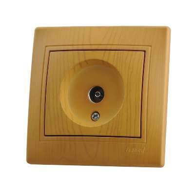  Розетка TV СП Мира оконечная ольха LEZARD 701-0701-130 