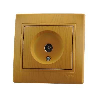  Розетка TV СП Мира проходная ольха LEZARD 701-0701-129 