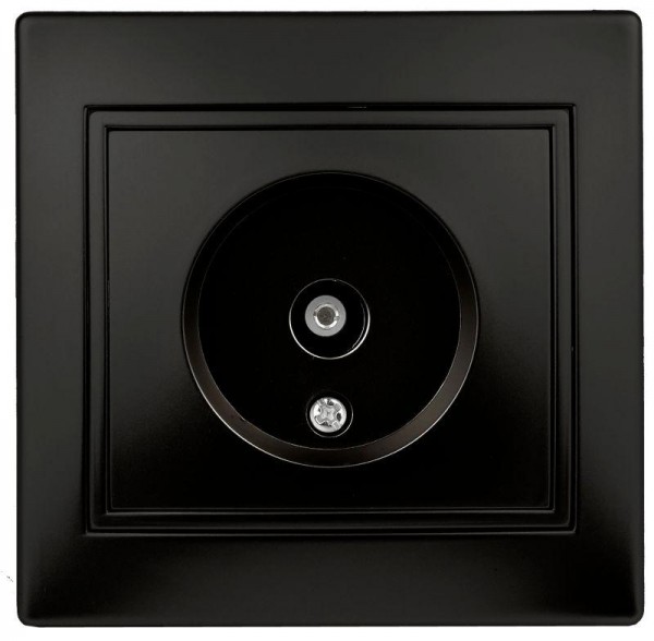  Розетка TV СП Plano 1-301-05 одиночная IP20 антрацит Intro Б0044573 