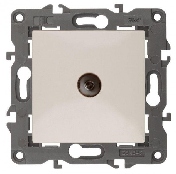 Розетка TV 14-3102-02 проходная Elegance сл. кость ЭРА Б0034297 