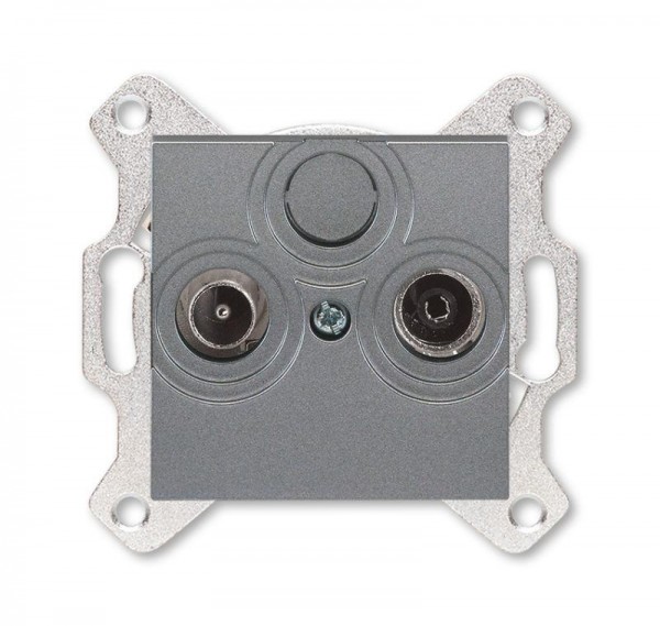  Розетка TV-R Levit оконечная сталь ABB 2CHH083503A6069 