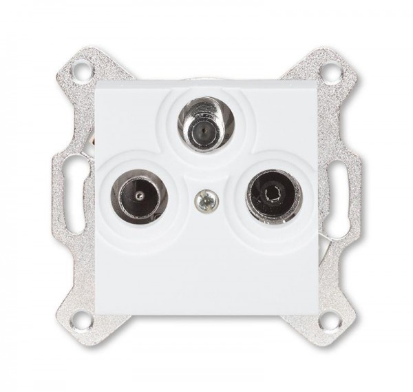  Розетка TV-R-SAT Levit единственная бел. ABB 2CHH083303A6003 