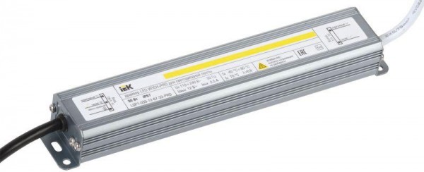  Драйвер LED ИПСН-PRO 5050 30Вт 12В блок-шнуры IP67 ИЭК LSP1-030-12-67-33-PRO 