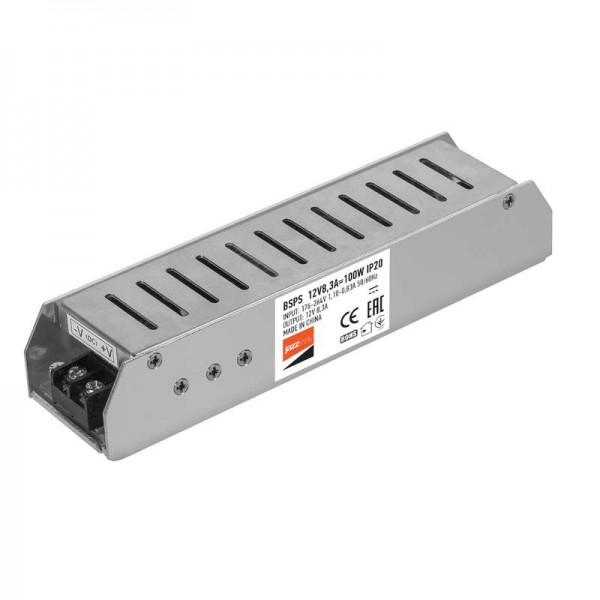  Драйвер BSPS 12В 8.3A=100Вт JazzWay 1002167A 
