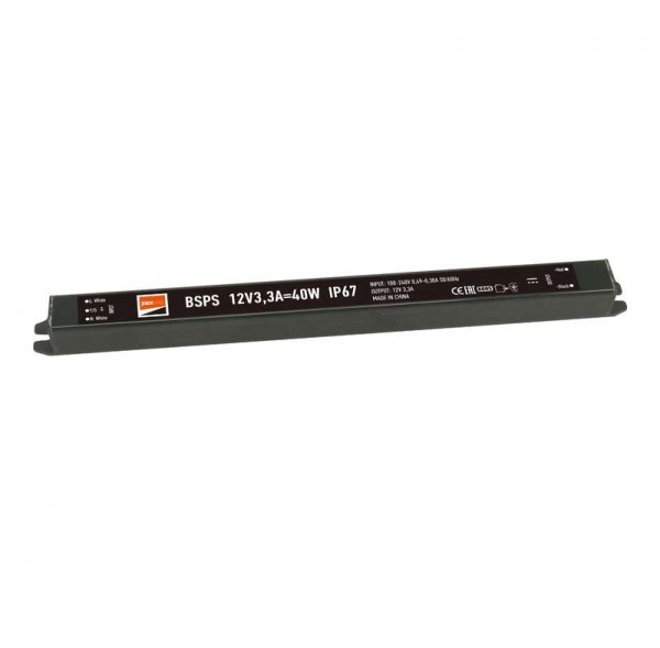  Драйвер BSPS 12В 3.3A=40Вт влагозащ. IP67 JazzWay 3329266A 