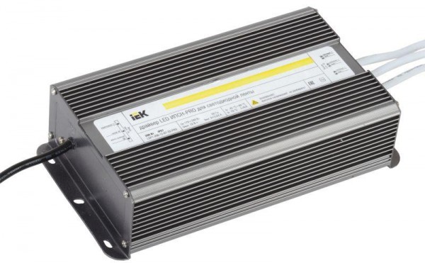  Драйвер LED ИПСН-PRO 5050 200Вт 12В блок-шнуры IP67 ИЭК LSP1-200-12-67-33-PRO 