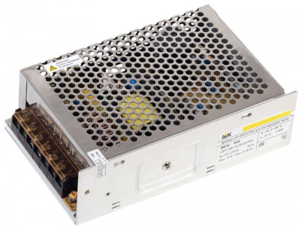  Драйвер LED ИПСН-PRO 5050 200Вт 12В блок-клеммы IP20 ИЭК LSP1-200-12-20-33-PRO 