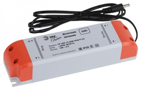  Блок питания 638019 LP-LED-12-36W-IP20-P-3.5 ЭРА C0045620 