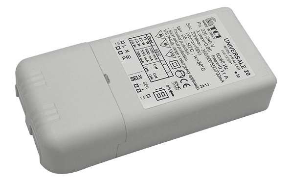  Драйвер LED 20Вт 350/500/550/700мА (TCI UNIVERSALE 20 122201) СТ 6002001180 