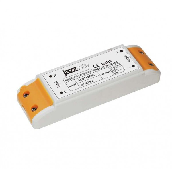  Драйвер PPS CVP 12036 IP20 36Вт пластик JazzWay 1016355 