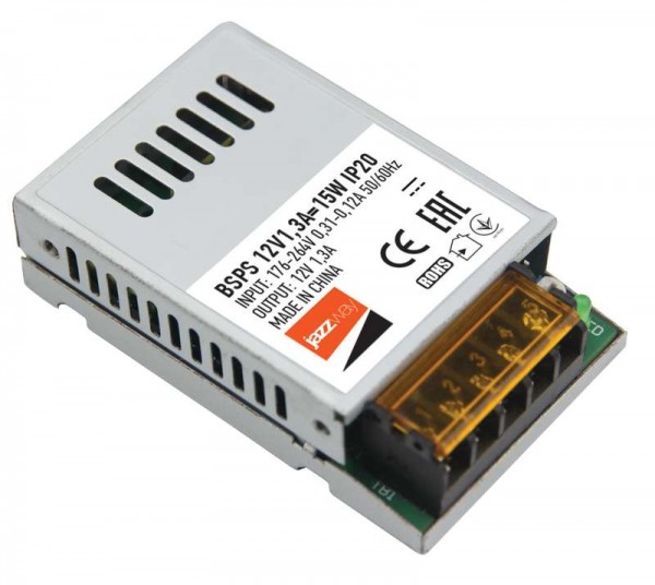  Драйвер BSPS 12В 1.3A=15Вт JazzWay 3329358 