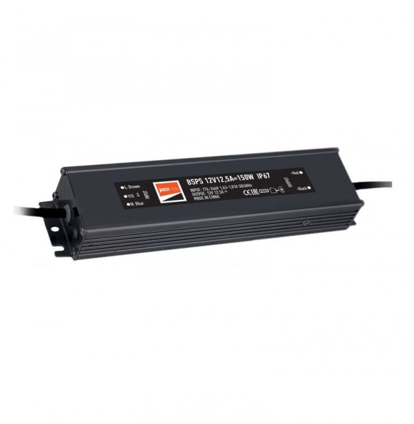  Драйвер BSPS 12В 12.5A=150Вт влагозащ. IP67 JazzWay 3329297A 